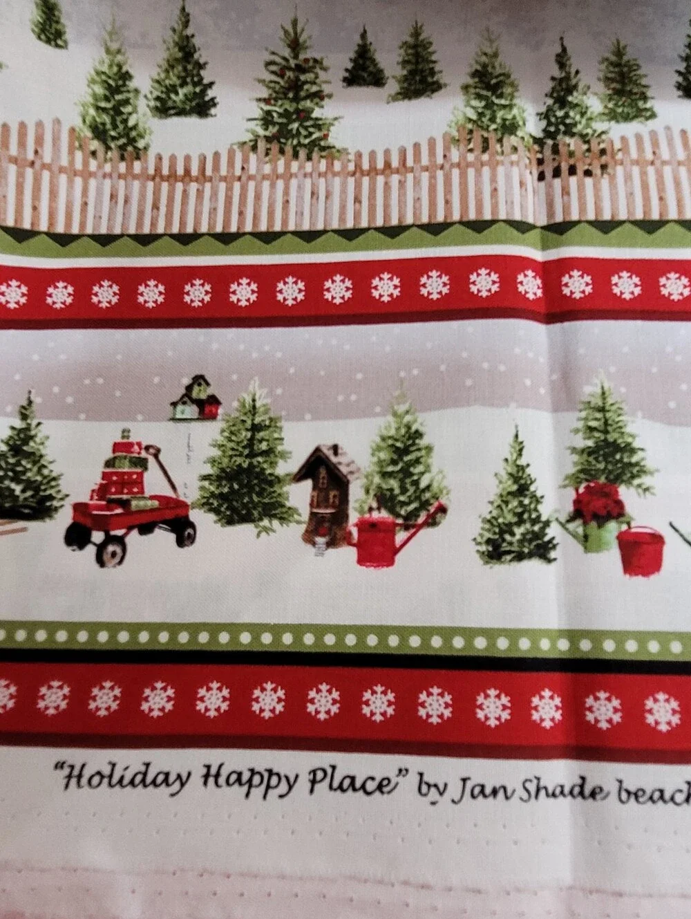 Holiday Happy Place Jan Shade Beach Henry Glass Fabrics Sewing Fabric (1024)